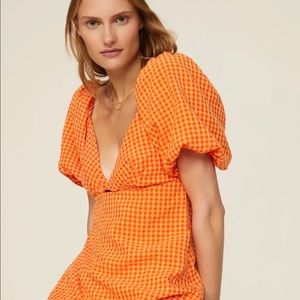 Louna
Orange Gingham Mini Dress Medium